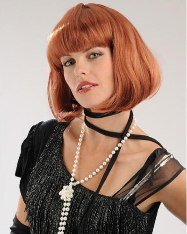 Perruque cabaret couleur rousse
