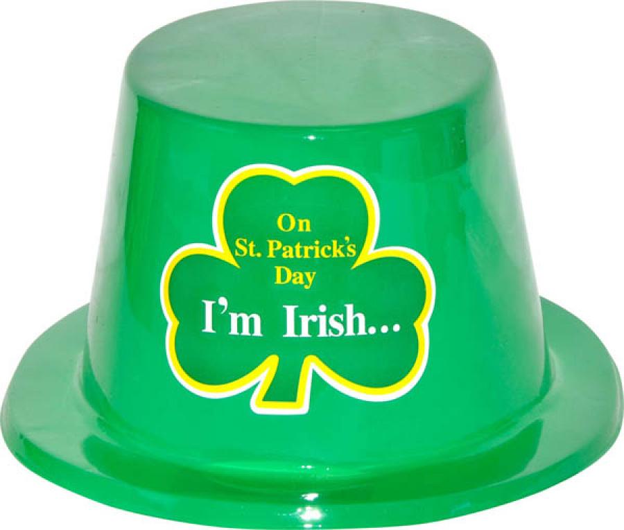 Haut de forme plastique St Patrick