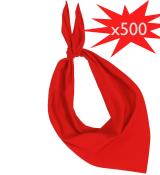 500 foulards bandana rouge basque ou féria pas cher