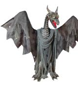 Automate dragon animé, sonore, lumineux 187cm 230V animatronic