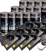 Pack complet système de tir 12 bases + 15 jets de scène 2m 25s