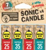 4 chandelles romaines Sonic calibre 20mm 7 coups