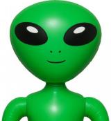 Alien vert gonflable 90cm