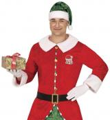 Lutin du Père Noël en velours et fourrure taille L