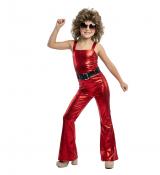 Disco show girl rouge ensemble fille taille 7/9 ans