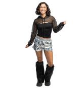Short argent métallisé pour femme avec poches taille L/XL