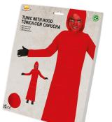 Tunique rouge à capuche taille 10/12 ans