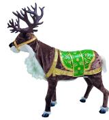 Animatronic Renne de Noël marron avec bois 130cm