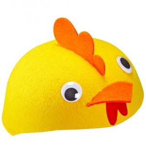 Coiffe de poussin feutrine