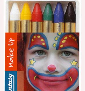 Boite de 6 crayons fard gras maquillage