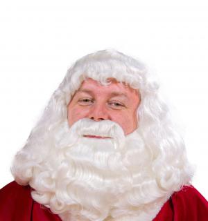 Set barbe et perruque Père Noël Laponie luxe