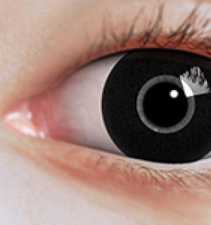 Paire de lentilles cosmétiques BLACK NOIRES hebdomadaires