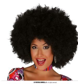 Perruque afro géante noire
