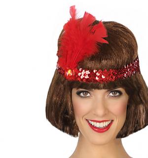 Bandeau charleston rouge