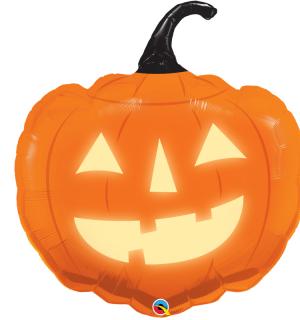 Ballon mylar Citrouille Illuminée 89cm
