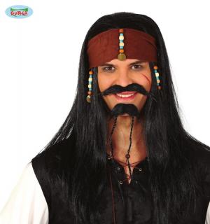 Perruque de pirate caraibes