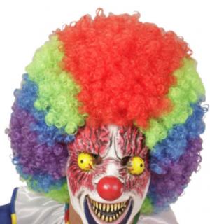 1/2 Masque clown yeux jaune