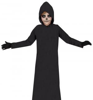 Tunique noire à capuche taille 10/12 ans