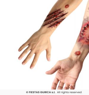 Tatouages morsures et griffures