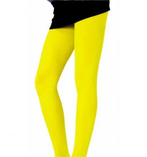 Collants fluo jaune taille M/L