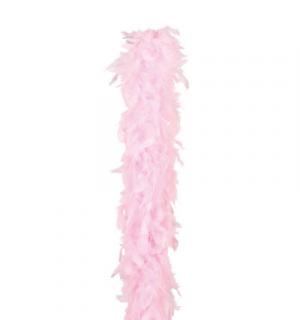 Boa en plumes 1.80m 45-50g rose pâle