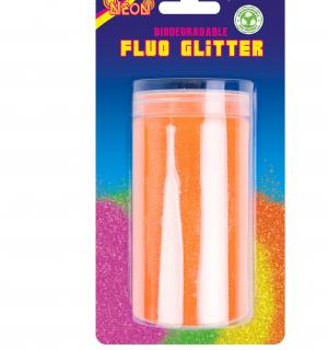 Pot de paillettes sèches biodégradables 200gr orange fluo