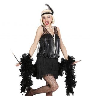 Robe Charleston noire années 20 taille XL