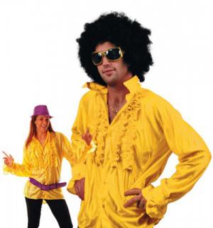 Chemise disco jaune M/L