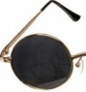 Lunettes hippie rondes géantes noires (N13)