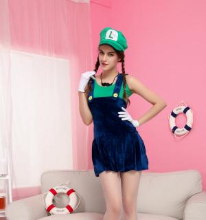 Super Luigi Girl velours taille S/M