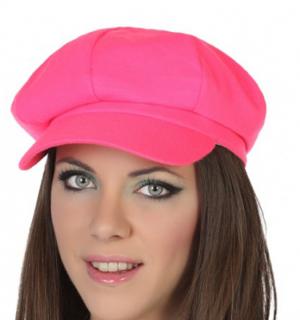 Casquette gavroche fluo rose