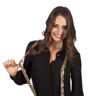 Bretelles sequin or