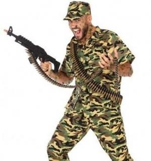 Militaire soldat homme Taille XL