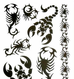 Tatouage temporaire scorpions