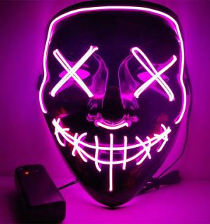 Masque lumineux la purge rose