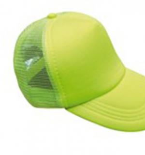 Casquette fluo jaune