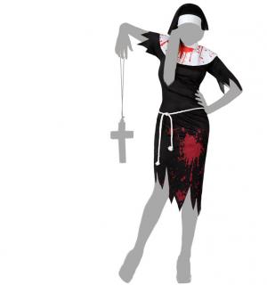 Religieuse ensanglantée taille M/L