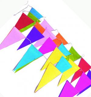 Banderole guirlande papier 10m pointes