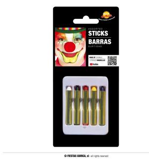 Boite de 5 crayons gras de Carnaval