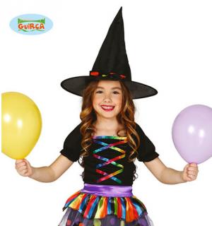 Sorciere multicolore taille 3/4 ans