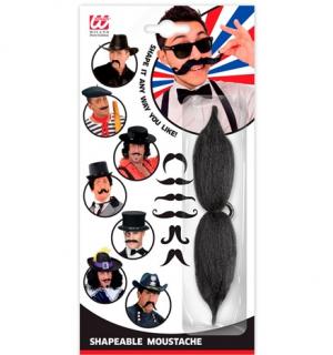 Paire de moustaches modulable 15cm