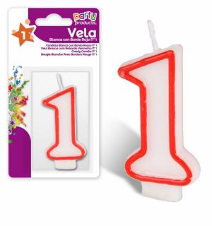 Bougie anniversaire chiffre 1