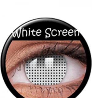 Lentilles cosmétiques WHITE SCREEN annuelles