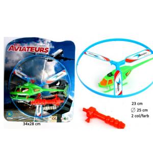 Helicoptère 24 cm +  lanceur (E9-3)