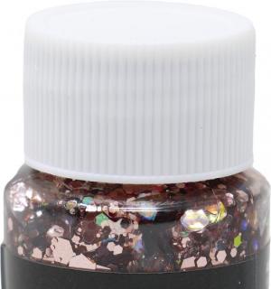 Pot gel grosse paillette or/rose 20gr