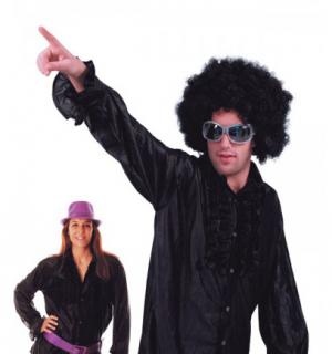 Chemise disco noire M/L