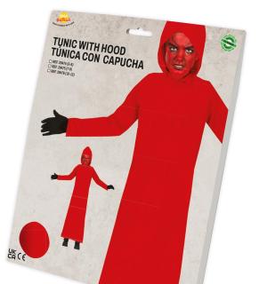 Tunique rouge à capuche taille 10/12 ans