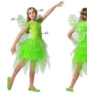 Fée verte taille 3/4 ans