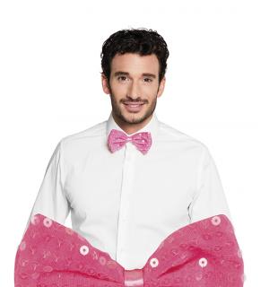 Noeud papillon a sequin fuchsia
