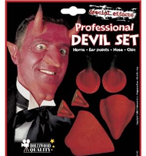 Nez, cornes, menton, oreilles diable